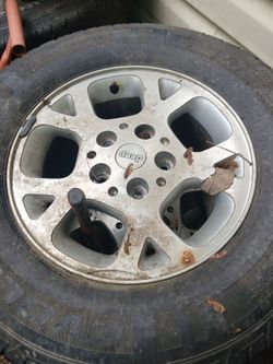 Jeep rims and  tires  245x60x16