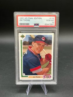 1991 Upper Deck Final Edition - Jim Thome #17F (RC) PSA 10 GEM MT *6993