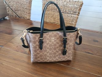 Coach Signature Canvas Mini Tote Bag