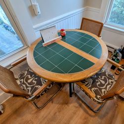 Set of 3 Mid-Century Modern Marcel Breuer Style Cantilevered Cesca Chairs