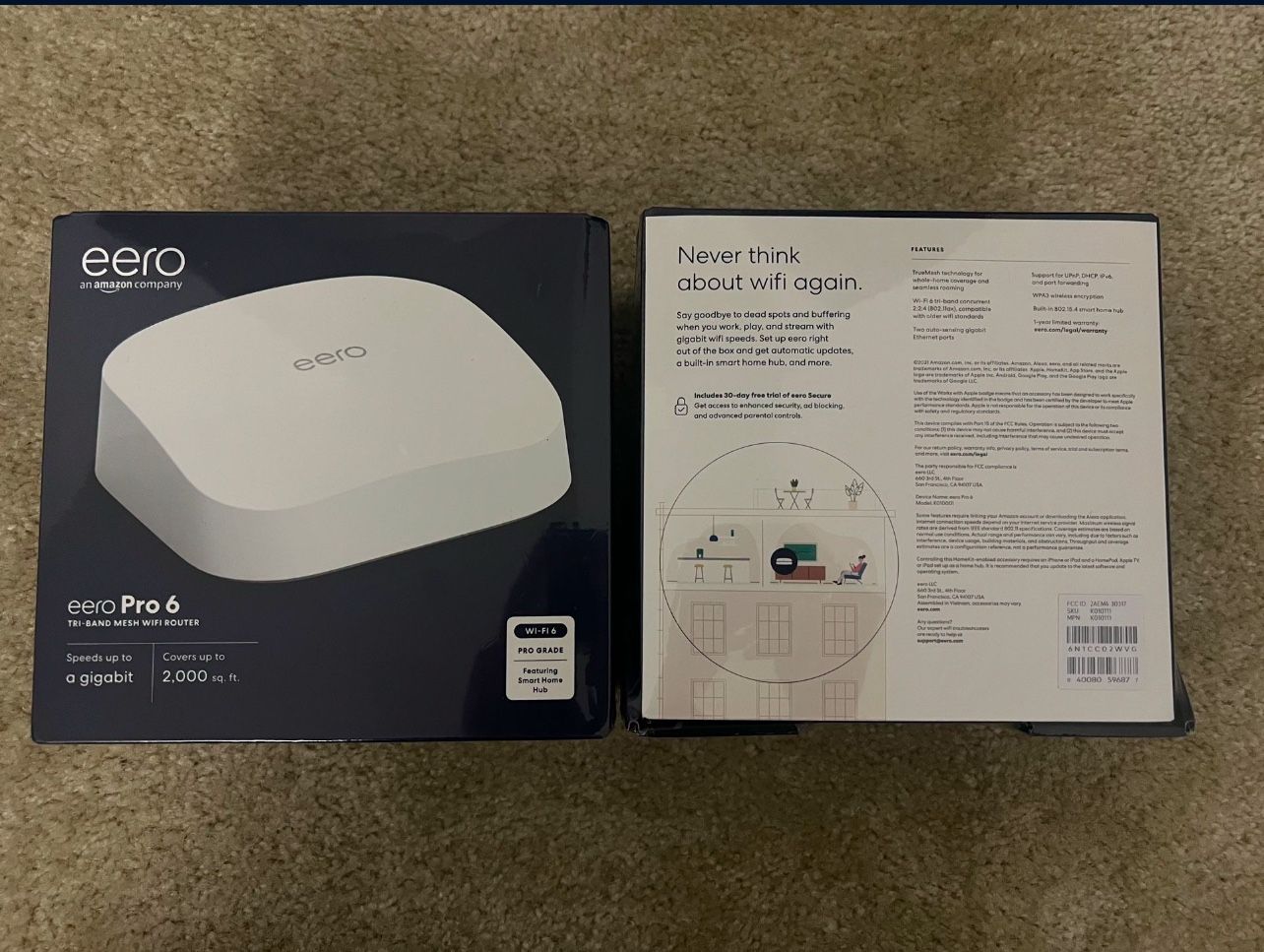 NEW - eero Pro 6 Mesh WiFi Router
