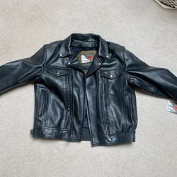 First Manufacturing Master Mind XXL Motorcycle Leather Jacket Plus Armor
