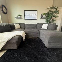 Modular Ashley Homes Furniture Sectional with Ottoman - Delivery Available  