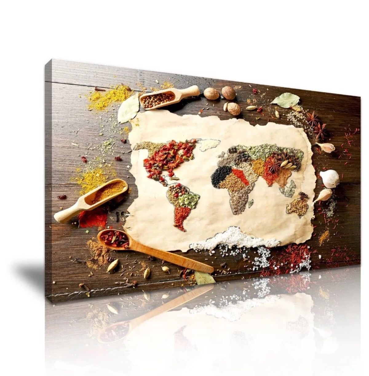 World of Spices Beautiful Canvas for Kitchen/dinning space