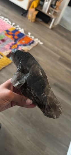 Large Raw Smoky Quartz Crystal Point