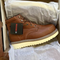 Wolverine MEN'S MOC-TOE STEEL-TOE EH 6" WORK BOOT Size 11.5