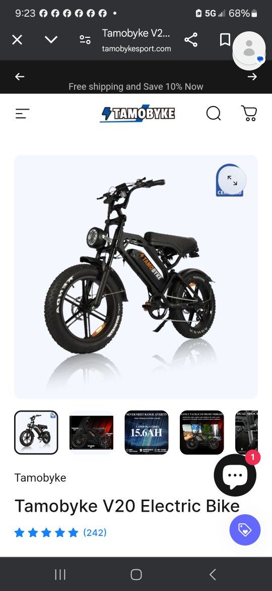 TAMOBYKE Electric Bike