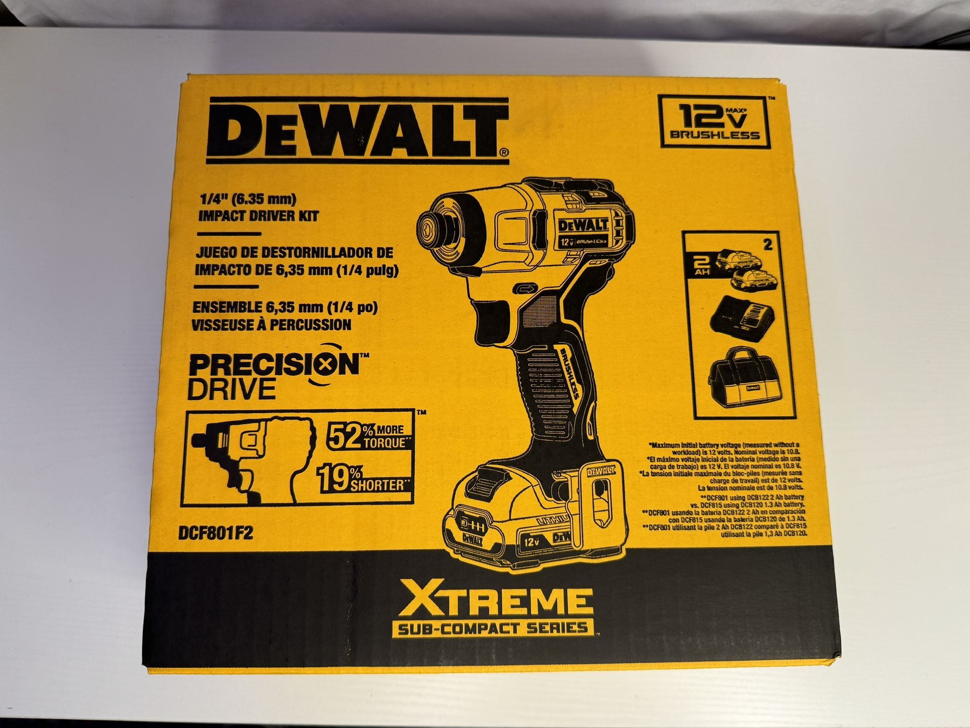 DEWALT XTREME 12-volt Max Brushless 1/4-in Cordless Screwdriver (2-Batteries Included and Charger