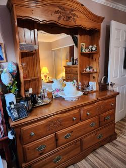 wood vanity dresser