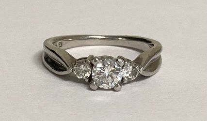 White gold diamond ring #29799