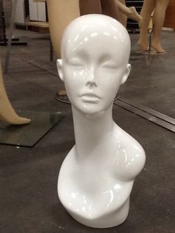 Glossy White Female Head