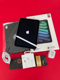 Apple Ipad Mini 6th Generation (8.3” Retina/2021) 64GB with stylus pen, case & Accessories (256GB $399)