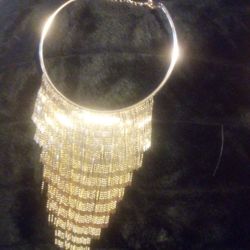 Gold Chandelier Choker Necklace