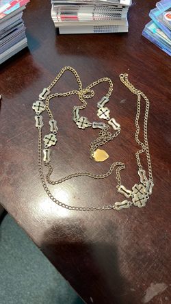 Vintage costume, jewelry long necklace