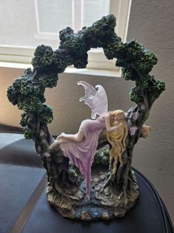 Sleeping Fairy Figurine with Tree Arch