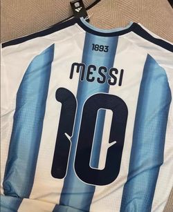 Argentina's Lionel Messi No. 10 jersey is available in all sizes.