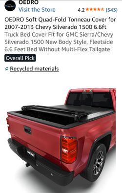 Silverado 6.6 Ft Soft Quad-Fold Tonneau Cover