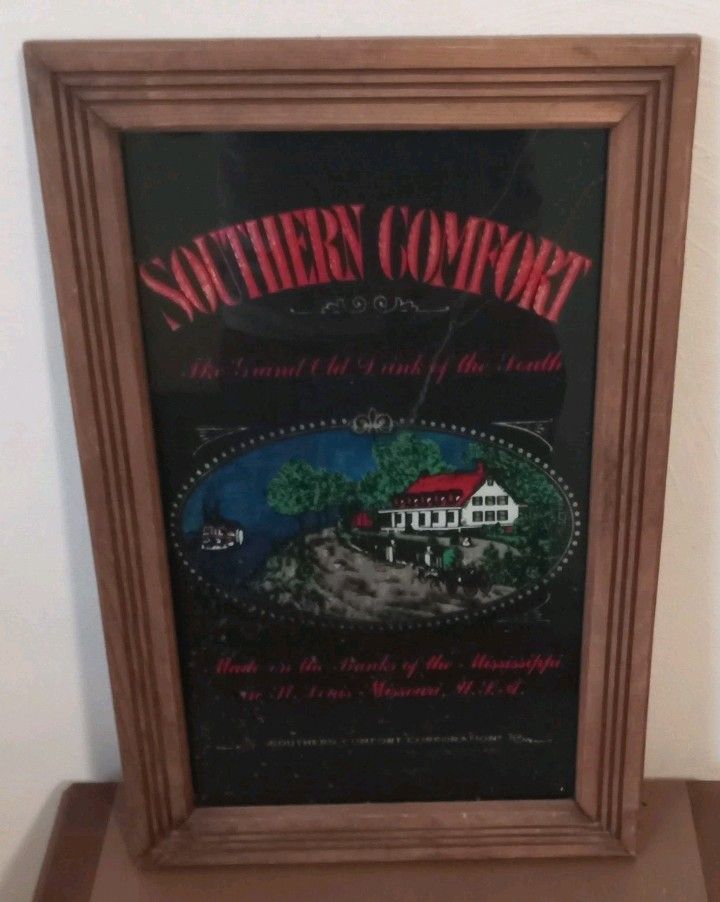 Southern Comfort Carnival / Advertising Sign, 18.5x12.5", 1980s