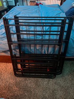 queen-size folding metal bed frame