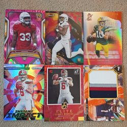 6 NFL Cards For 45 (4 Numbered, 1 Patch, 5 Rookies) Read Description For Details 