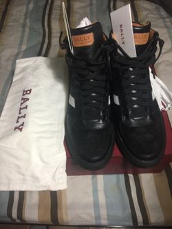 Bally Designer Sneaker(Hewie black Calf plain)