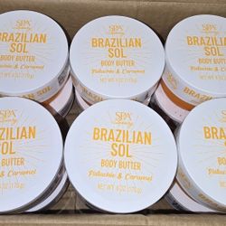 Set of 12 New sealed Spa Luxury Brazilian sol body butter 6oz