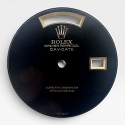 Vintage Rolex Day-Date President 36 Black Onyx Dial.