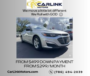 2019 CHEVY MALIBU FROM $499 DOWN PAYMENT