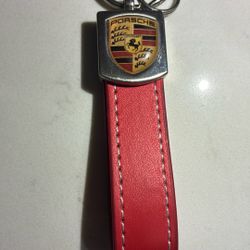 Red Porsche Keychain 