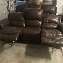 Lazy Boy Leather Sofas With Dual Recliners