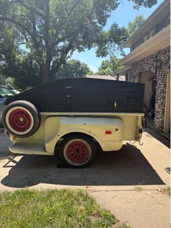 Custom Tailgate Trailer / Outdoor Entertainment Trailer w/ LED Lights & TV Setup