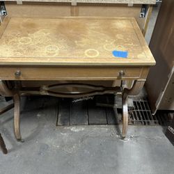 antique style wooden desk or table. 