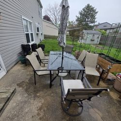 12 Peice Aluminum outdoor dining set