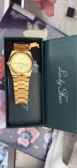 Lucky Hours Gold-Tone Quartz Watch
