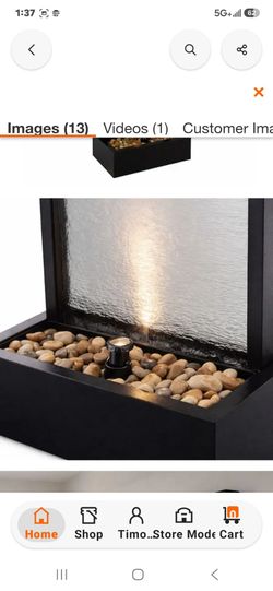 Alpine Corporation
72 in. Tall Indoor and Outdoor Waterfall Fountain with LED Light