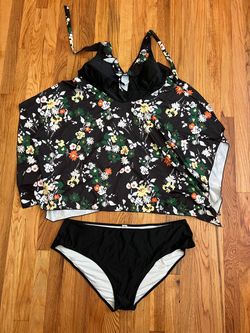 WOMENS SWIMSUIT TANKINI SET, 6XL