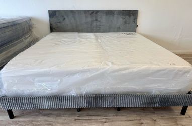 NEW 12” Inch King Size Comfortable Infused Cooling Gel Memory Foam Mattress ⭐️ Shop with $0 down financing ⚡️ Delivery Available 🚚