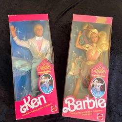 Mattel Ice Capades Barbie AND Ken 1989 Mattel #7365 NRFB