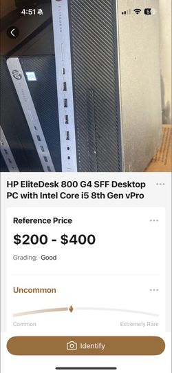 HP elite desk 800 G4 SFF desktop pc with intel core i5 8th gen