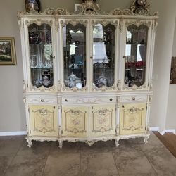 Rococo Style China Cabinet 
