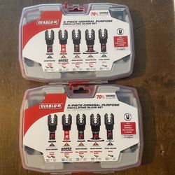 DIABLO Universal Fit Wood and Metal Bi-Metal & Carbide Oscillating Blade Set (5-Piece)