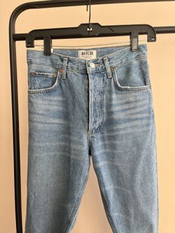 AGOLDE  high-rise straight-leg jeans 
