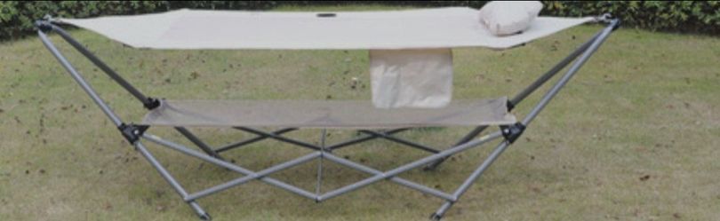 Portable hammock with stand