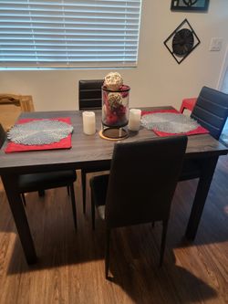 Table and chairs