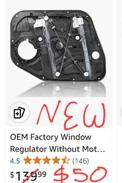 New OEM Window Regulator Without Motor for 2016-2020 Hyundai Tucson Front Left LH Driver Side