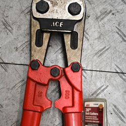 Ace Hardware 36" Bolt Cutters Handles Heavy Duty 2195488 Steel Jaws Red