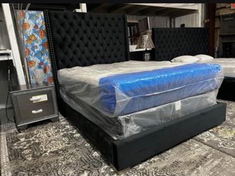 Luxurious Tall headboards bed frames available in King Queen sizes delivery available!