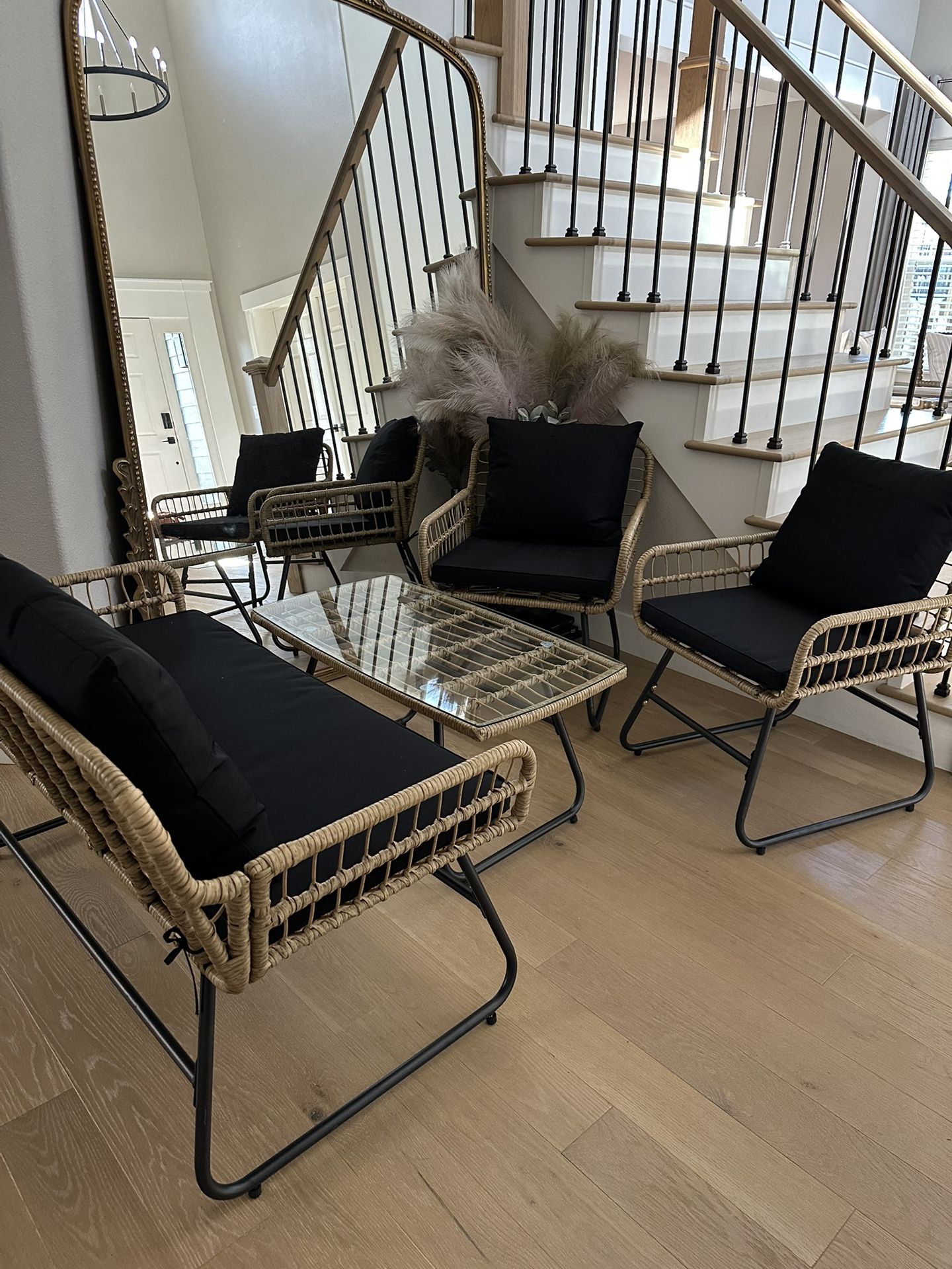 NEW Homegoods Rattan Patio Set