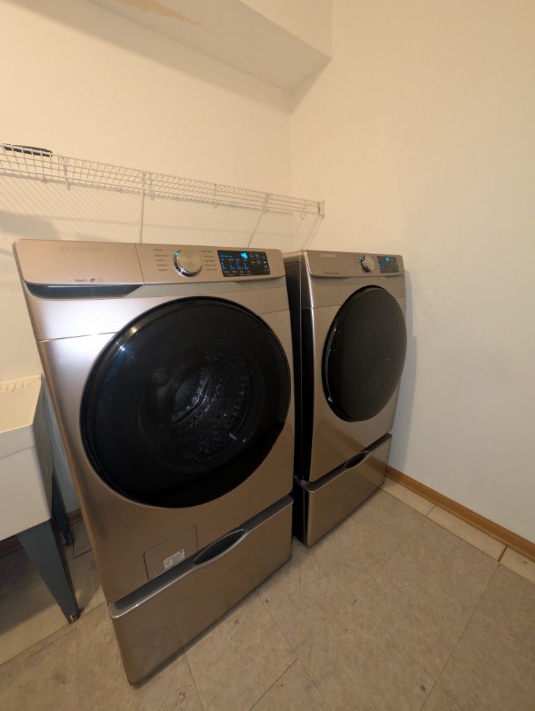 Samsung Front Load Washer and Dryer WITH Pedestals - EXCELLENT CONDITION!