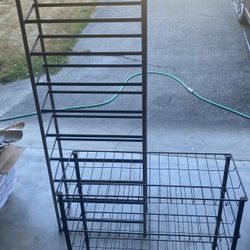 Two Metal Shoe racks 